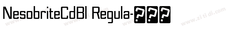 NesobriteCdBl Regula字体转换